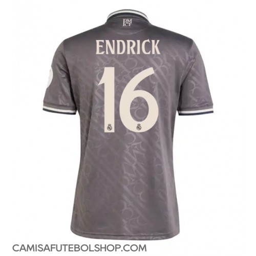 Camisa de time de futebol Real Madrid Endrick #16 Replicas 3º Equipamento 2024-25 Manga Curta